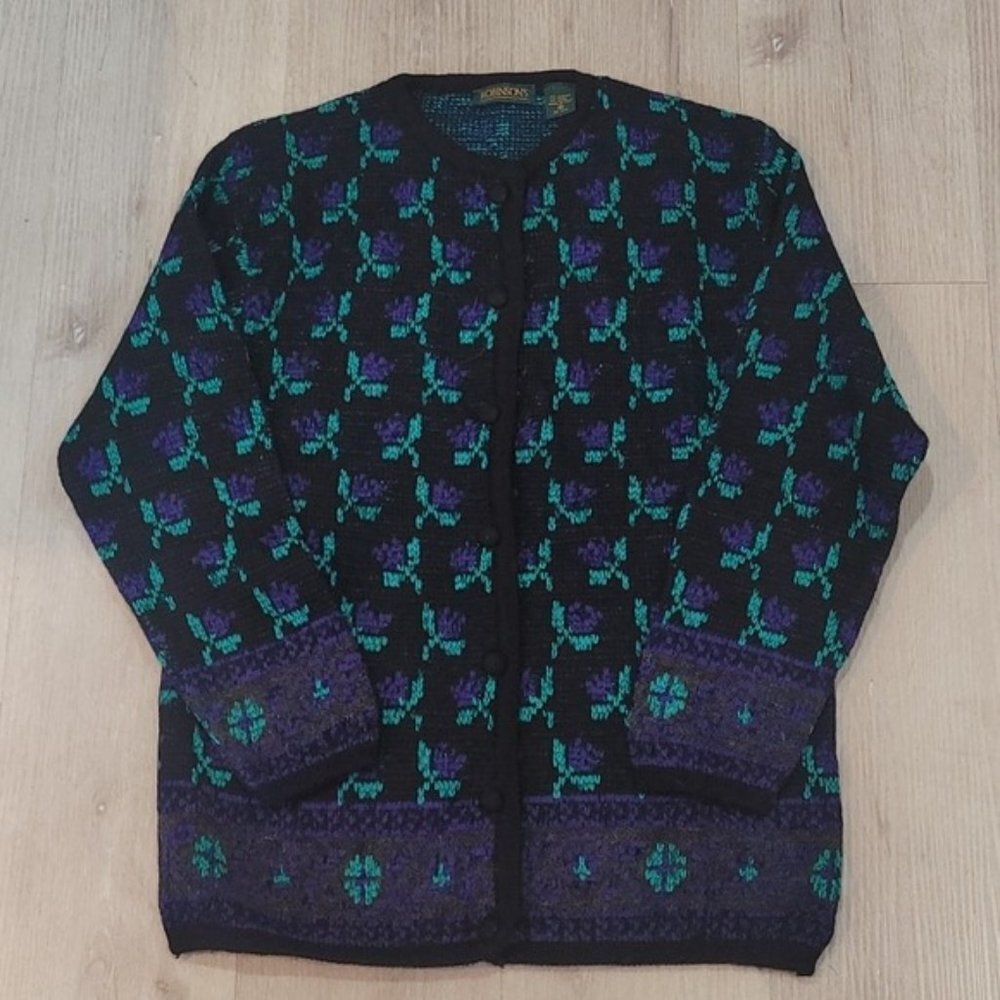 Robinsons Vintage Longsleeve Floral Cardigan Medium